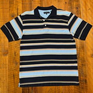 Siegfried & Company Striped Short Sleeve Polo Size Medium